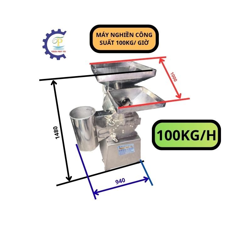 Máy nghiền siêu mịn công nghiệp công suất 100kg/h TPT65 1 Máy nghiền siêu mịn công nghiệp công suất 100kg/h TPT65