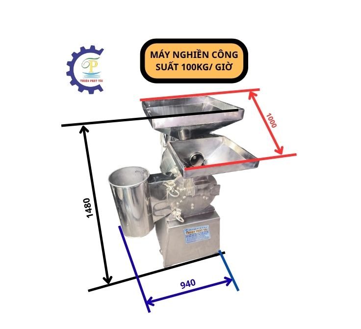 Máy nghiền siêu mịn công nghiệp công suất 100kg/h TPT65 2 Máy nghiền siêu mịn công nghiệp công suất 100kg/h TPT65 - Ảnh 2