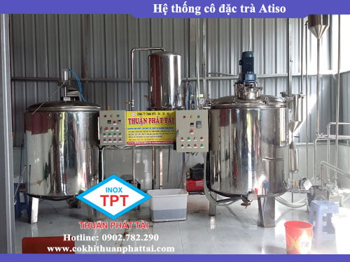 Hệ thống cô đặc Trà Atiso 1 Hệ thống cô đặc Trà Atiso